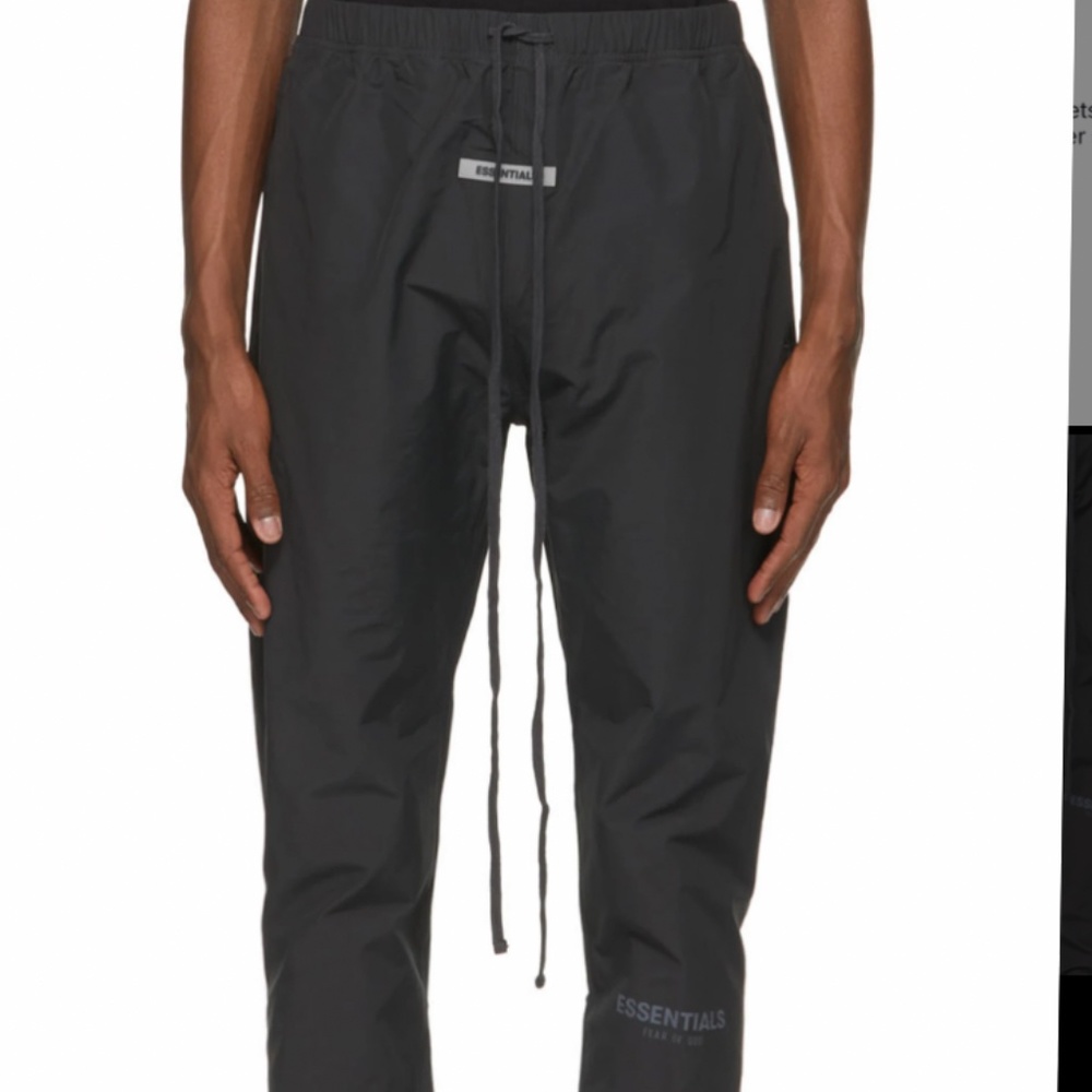 Fear of God- Essentials Black Track Pants XXSML